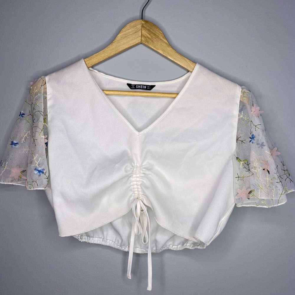 Shein Floral Crop Top
